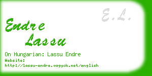 endre lassu business card
